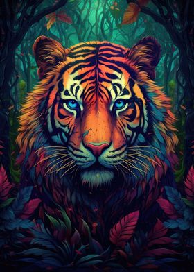 Tiger Psychadelic Green