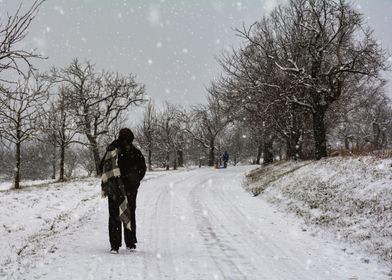 Out and about in the snow