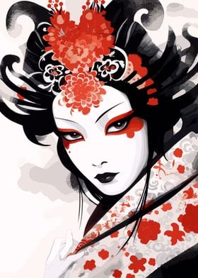 Japanese Beautiful Geisha