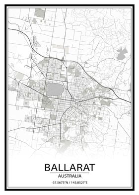 Ballarat AU White City Map