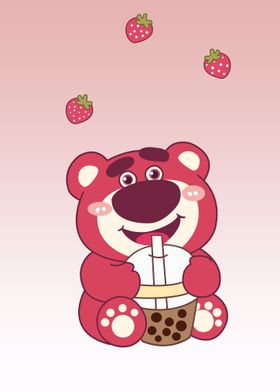 bear pink cute animal