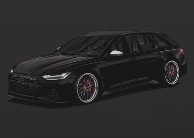 Audi RS6 Avant C8 Black