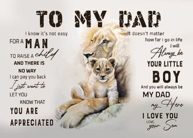 To My Dad From Son Lion