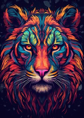 Tiger Psychadelic Neon