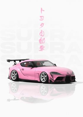 Pink JDM Toyota Supra MK5