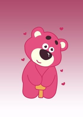 bear pink cute animal