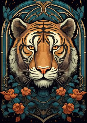 Tiger Art Nouveau