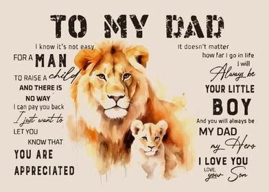 To My Dad From Son Lion