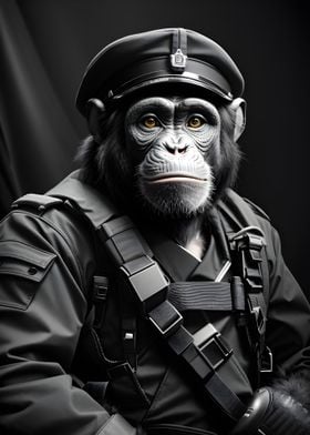 Soldier chimpanzee bnw