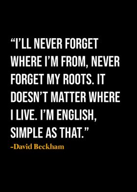 David Beckham Quote 