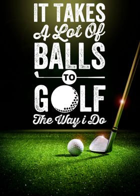 GOLFING FUNNY SAYING