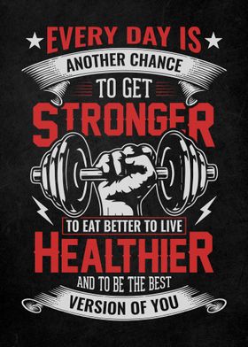 Gym Motivation Quote Art