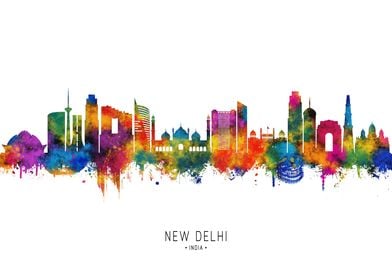 New Delhi India Skyline