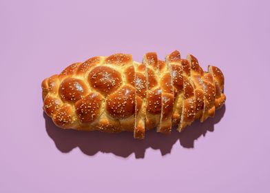 Challah bread minimalist