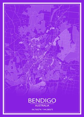 Bendigo AU Purple City Map