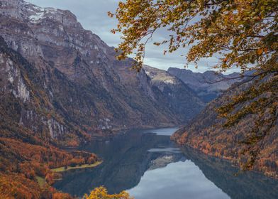 Swiss lake during Fall