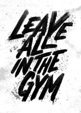 Gym Motivation Quote Art