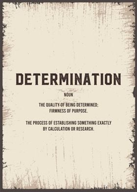 determination