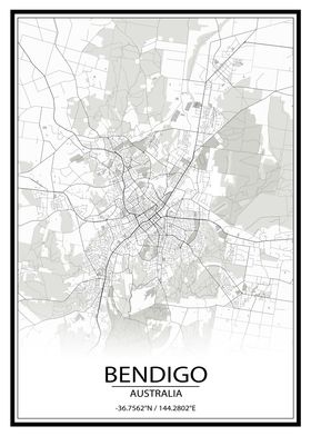 Bendigo AUS White City Map