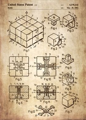 Rubik039s cube patent prin