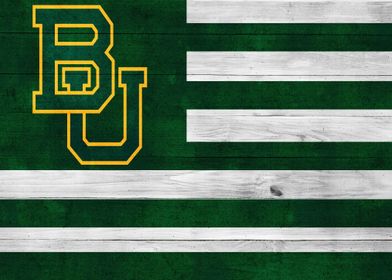 Baylor Bears Wood Flag