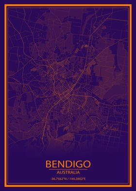 Bendigo AU Purple City Map