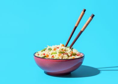 Asian fried rice bowl