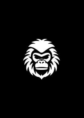 Monkey Stencil Design