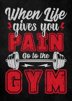 Gym Motivation Quote Art