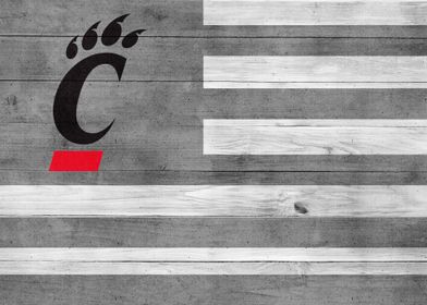 Wood Flag Bearcats