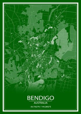 Bendigo AUS Green City Map