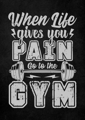 Gym Motivation Quote Art