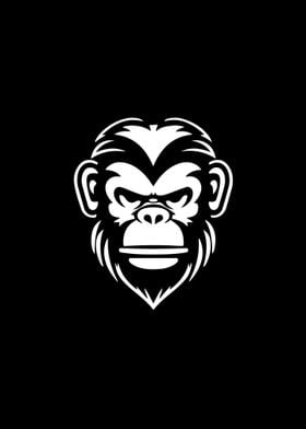 Monkey Stencil Design