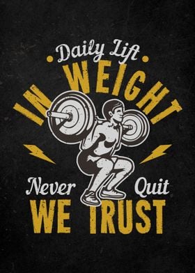 Gym Motivation Quote Art