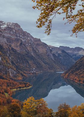 Swiss lake during Fall