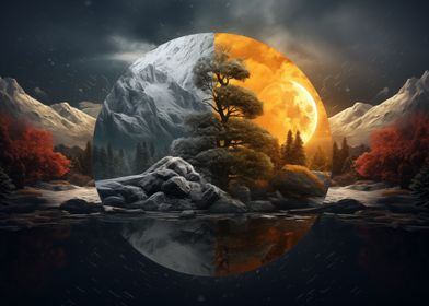 Surreal Fantasy Landscape