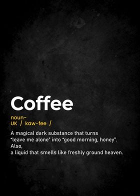 COFFEE funny text definiti