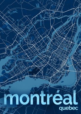 Montreal City Street Map