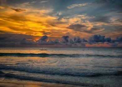 Exotic sunrise beach Kenya