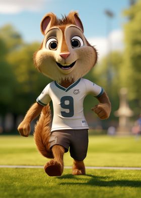 Squirrel Footballer