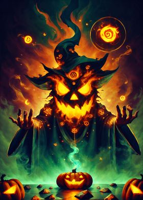 Halloween Pumpkin Wizard