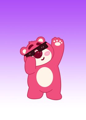 bear pink cute animal