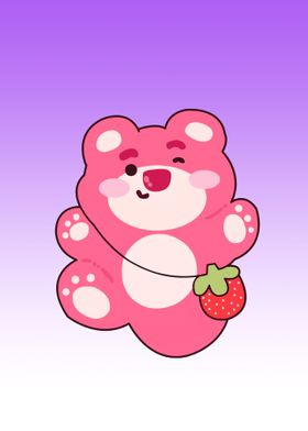 bear pink cute animal