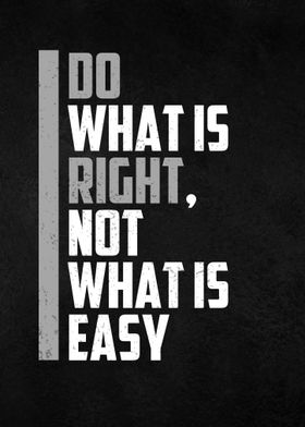 do right