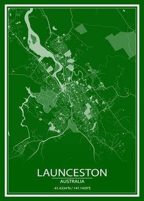 Launceston AUS Green Map