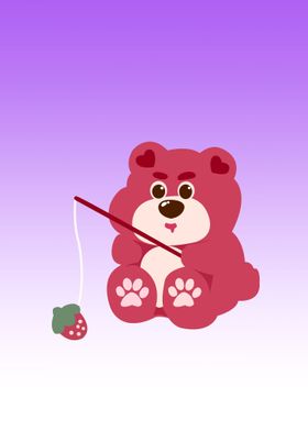 bear pink cute animal