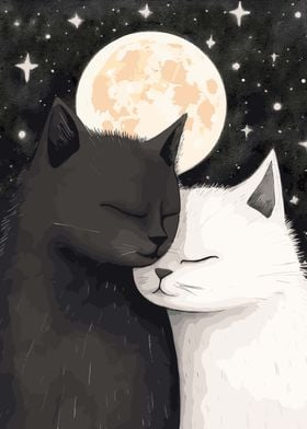 Black And  White Cats