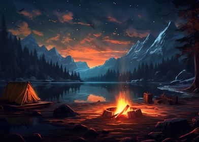 The Mountain Campfire