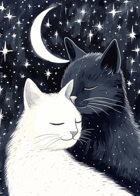 Black And  White Cats