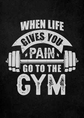 Gym Motivation Quote Art